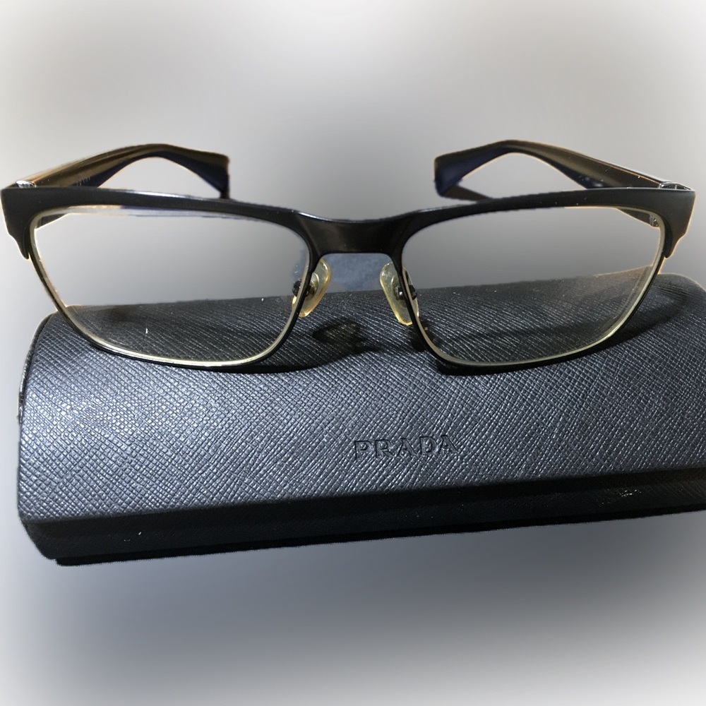 Prada Sunglasses Eyeglasses Frames Only 25990855 Unisex with PRADA Case